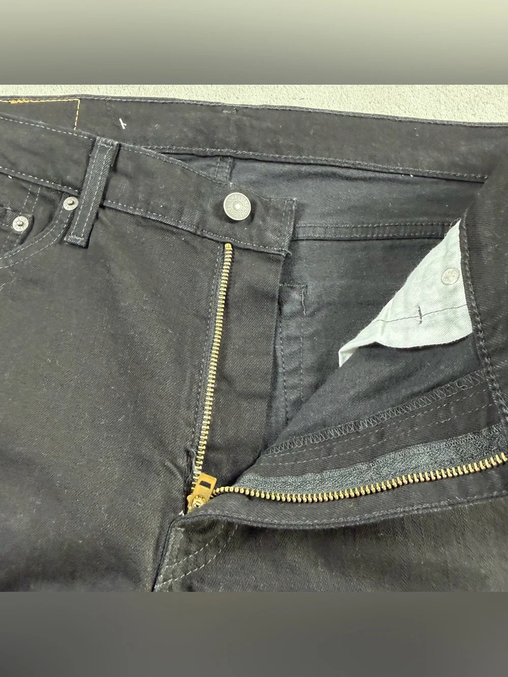 Levis 511 Slim‎ Fit Jeans Mens 36x34 Black Advanced Stretch Denim 045115382